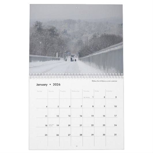 Walkway Over de Hudson, kalender 2021 (Jan 2026)
