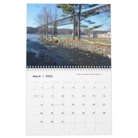 Walkway Over de Hudson, kalender 2022 (Mar 2026)