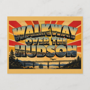Walkway Over the Hudson New York-brug rivierkunst Briefkaart