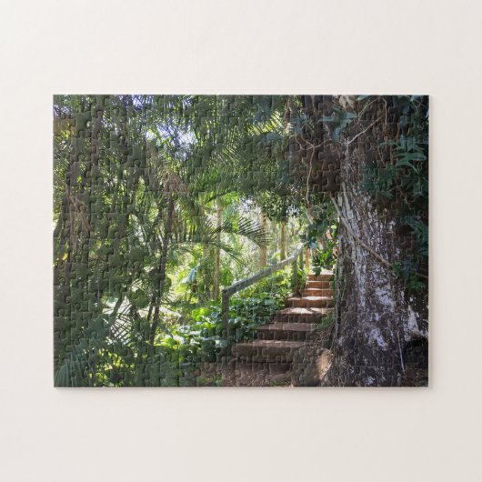 Walkway through a Tropical Forest, Kauai, Hawaii Legpuzzel (Horizontaal)