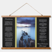 Walkway van de Desiderata Ocean die naar de zon le Hangend Wandkleed (Voorkant)