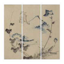 Wall Art 18e eeuw Japanse triptyse