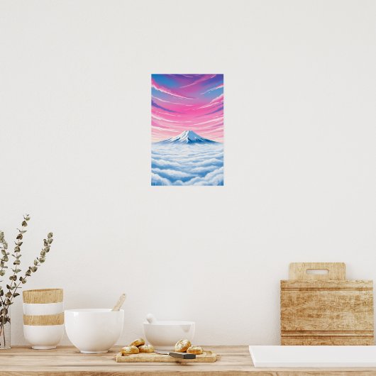 Wall art. Above the clouds Poster (Keuken)