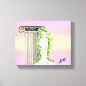 Wall Art: Beeld van een Godin. Canvas Afdruk (Voorkant)