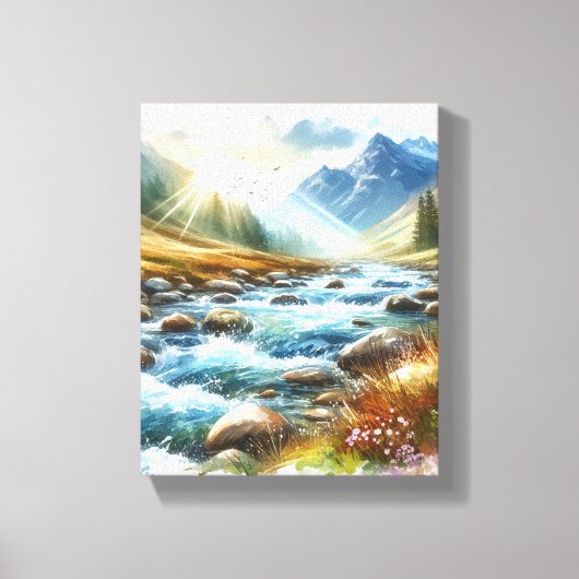 WALL ART Berglandschap Canvas Print (Voorkant)
