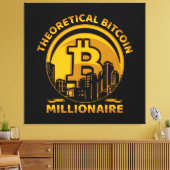 Wall Art Bitcoin Canvas Afdruk (Insitu (Woonkamer))