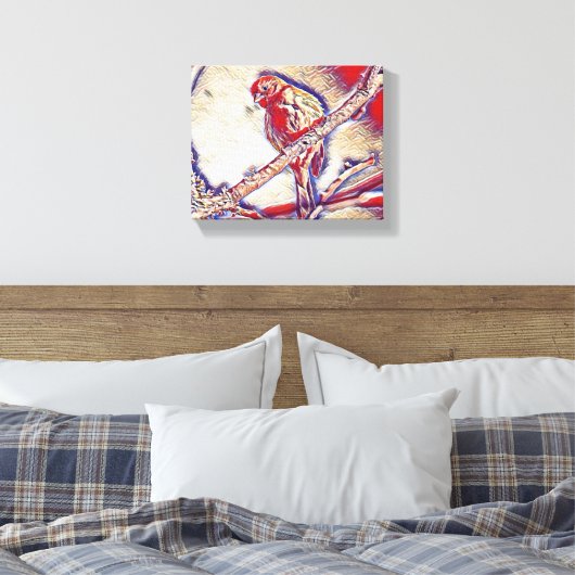 Wall Art Creation: een reis in penseelstreken Canvas Afdruk (Insitu (Slaapkamer))