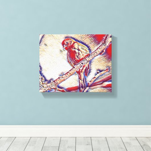 Wall Art Creation: een reis in penseelstreken Canvas Afdruk (Insitu (Houten vloer))