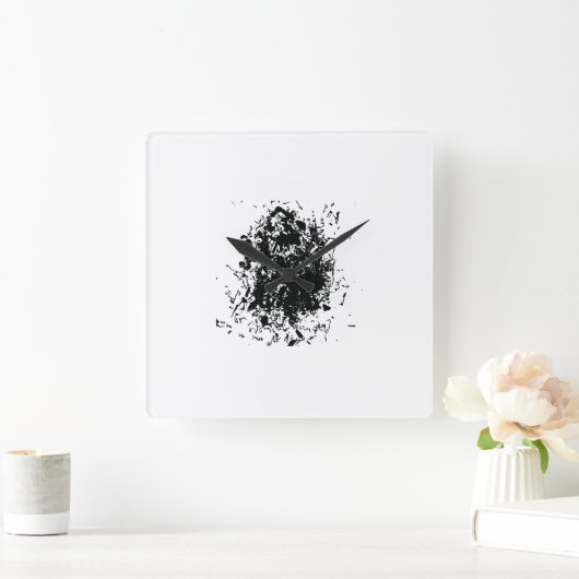 Wall Art & Décor > Clocks Vierkante Klok (Huis)