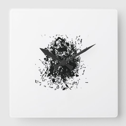 Wall Art & Décor > Clocks Vierkante Klok (Voorkant)