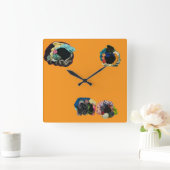 Wall Art & Décor > Clocks Vierkante Klok (Huis)