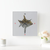 Wall Art & Décor > Clocks Vierkante Klok (Huis)