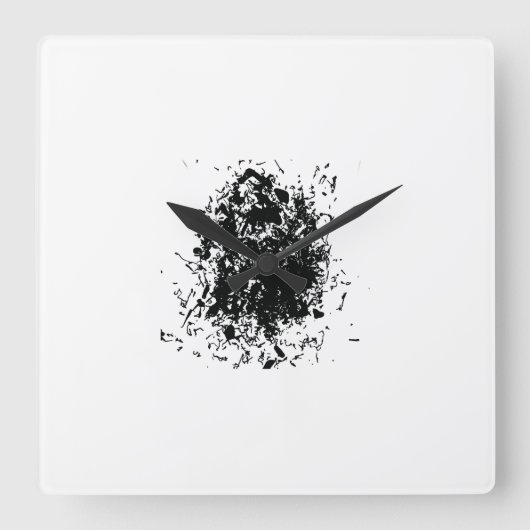 Wall Art & Décor > Clocks Vierkante Klok (Voorkant)