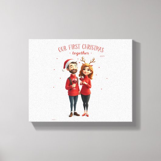 Wall Art & Decor eerste kerst Canvas Afdruk (Voorkant)