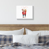 Wall Art & Decor eerste kerst Canvas Afdruk (Insitu (Slaapkamer))