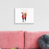Wall Art & Decor eerste kerst Canvas Afdruk (Insitu (Woonkamer))