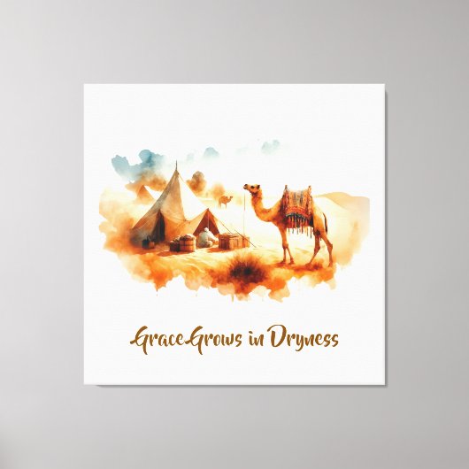 Wall art Desert Painting Canvas Afdruk (Voorkant)