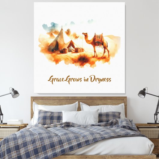 Wall art Desert Painting Canvas Afdruk (Insitu (Slaapkamer))