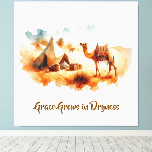 Wall art Desert Painting Canvas Afdruk (Insitu (Houten vloer))