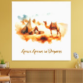 Wall art Desert Painting Canvas Afdruk (Insitu (Woonkamer))