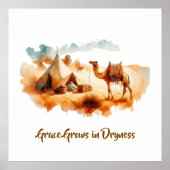 Wall art- Desert Painting  Poster (Voorkant)