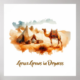 Wall art- Desert Painting  Poster