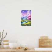 Wall art. Dream Village Poster (Keuken)