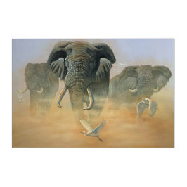 Wall Art Elephants Savuti Acryl Muurkunst