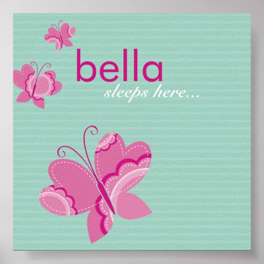 WALL ART:: flutterby vlinder 1 Poster (Voorkant)