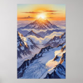 Wall art. Icebergs Poster (Voorkant)