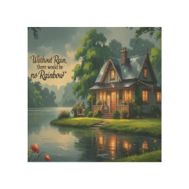 Wall Art-Inspirerend Wall Art. Hout Afdruk