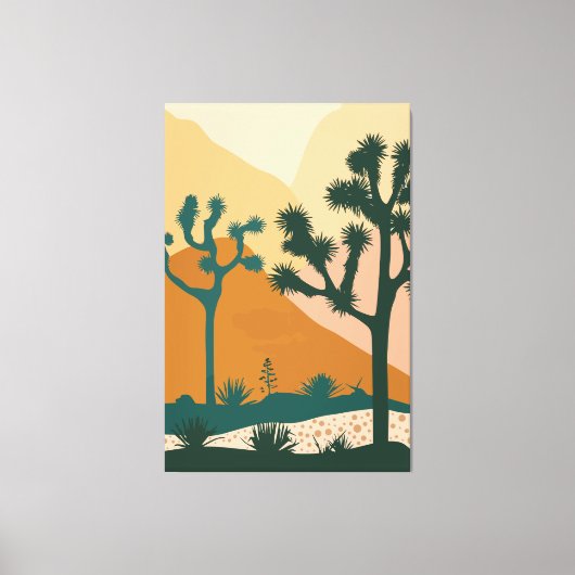 Wall Art Joshua Tree National Park Splendor Canvas Afdruk (Voorkant)