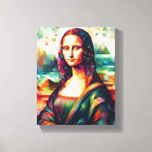 WALL ART Mona Lisa Portret beeldende kunst Schilde Canvas Afdruk (Voorkant)
