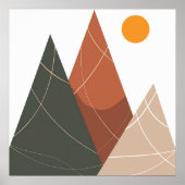 Wall Art Nordic Hills in het Day Poster (Voorkant)
