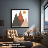 Wall Art Nordic Hills in het Day Poster