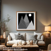 Wall Art Nordic Hills in het Day Poster