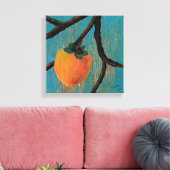 Wall Art Persimmon op de Branch Canvas Afdruk (Insitu (Woonkamer))