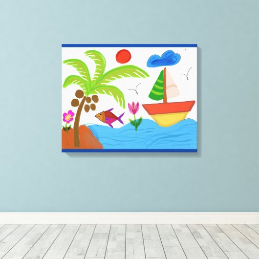 Wall Art Poster Canvas Afdruk (Insitu (Houten vloer))