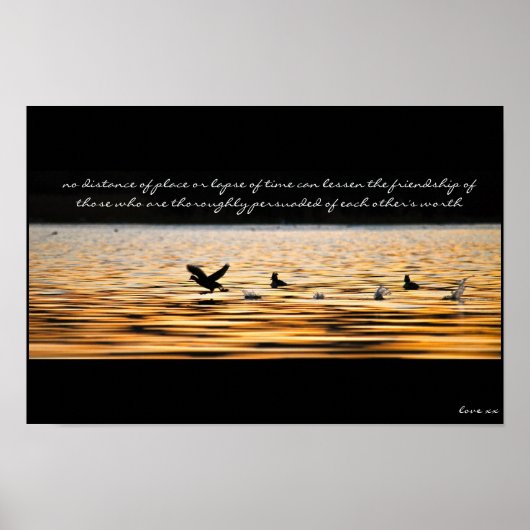 Wall Art Poster - Friendship Quote - Love Quote - (Voorkant)