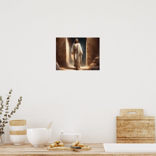 Wall Art Poster met Lord & Savior Jesus (Keuken)