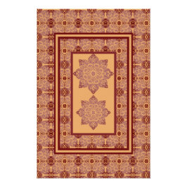 Wall Art Poster perzik en mauve