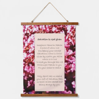 Wall Art Scroll: "Verlossing is God gegeven" Hangend Wandkleed