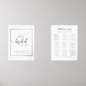 Wall Art Sets WELCOME & Seating plan Bridal Shower (Voorkant)