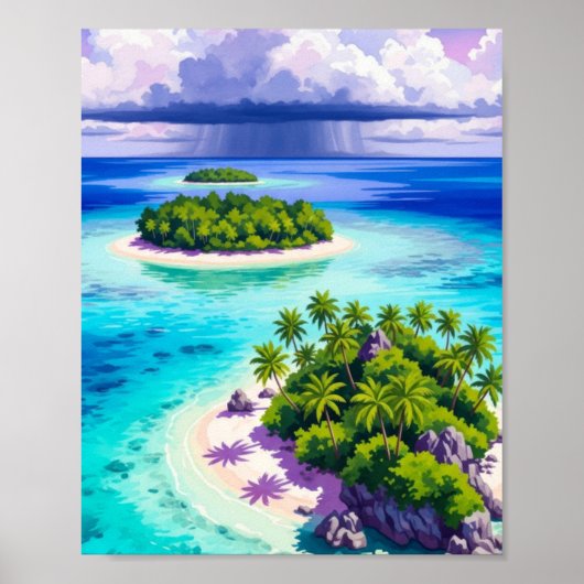 Wall art. Small islands Poster (Voorkant)