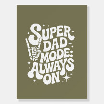 Wall Art Super Dad Mode altijd aan