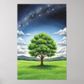 Wall art. The lonely tree Poster (Voorkant)