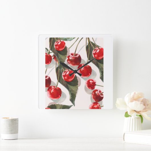 Wall Art Vierkante Klok (Huis)