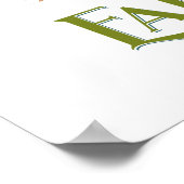 Wall Art voor Happy Earth Day op 22 april Poster (Hoek)