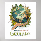 Wall Art voor Happy Earth Day op 22 april Poster (Voorkant)