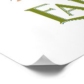 Wall Art voor Happy Earth Day op 22 april Poster (Hoek)